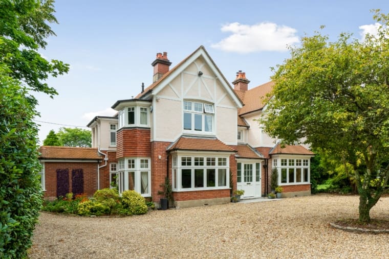 Substantial home in the New Forest that has just been renovated with new windows.
