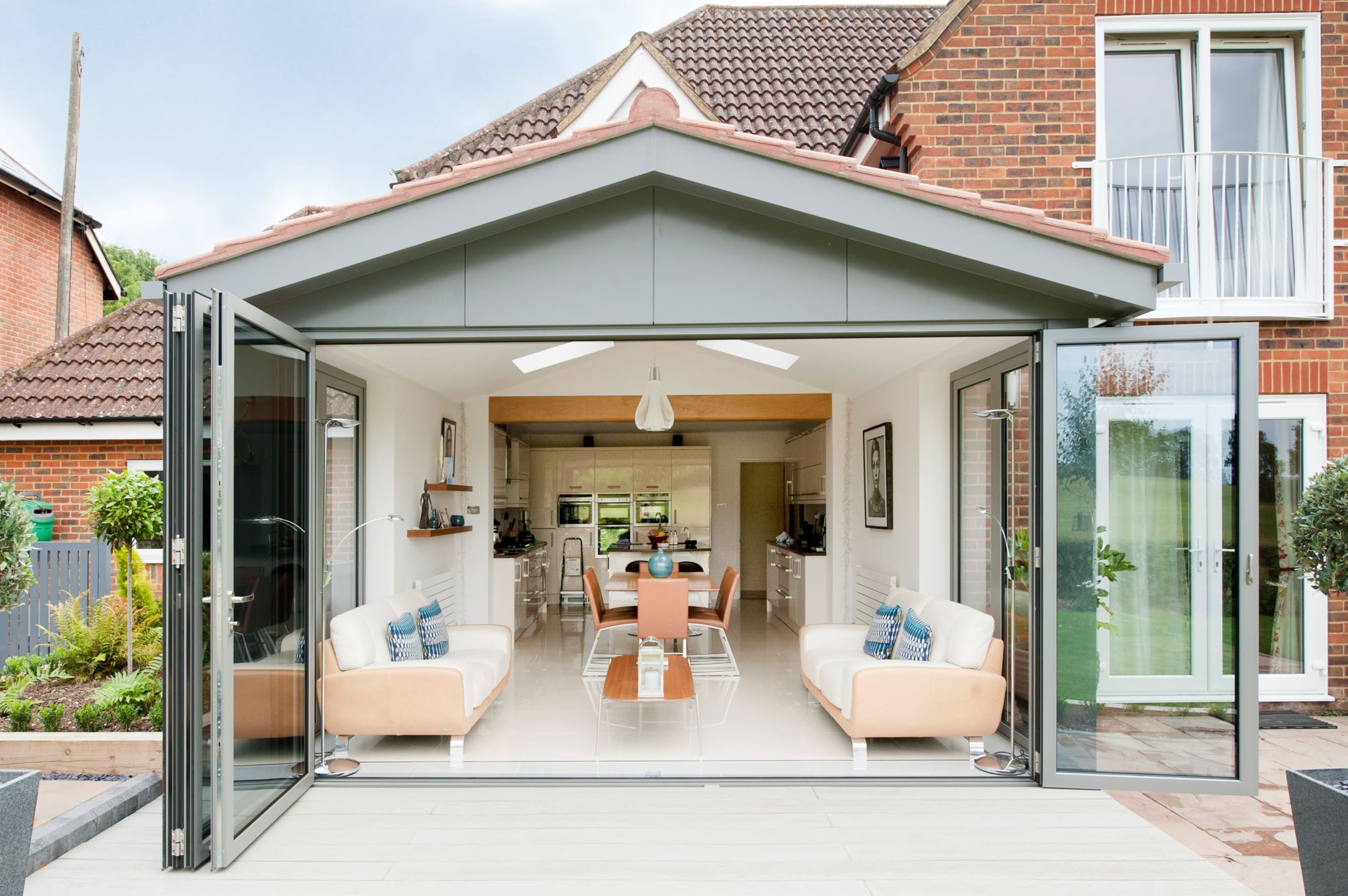 Bifolding door to rear of a house.